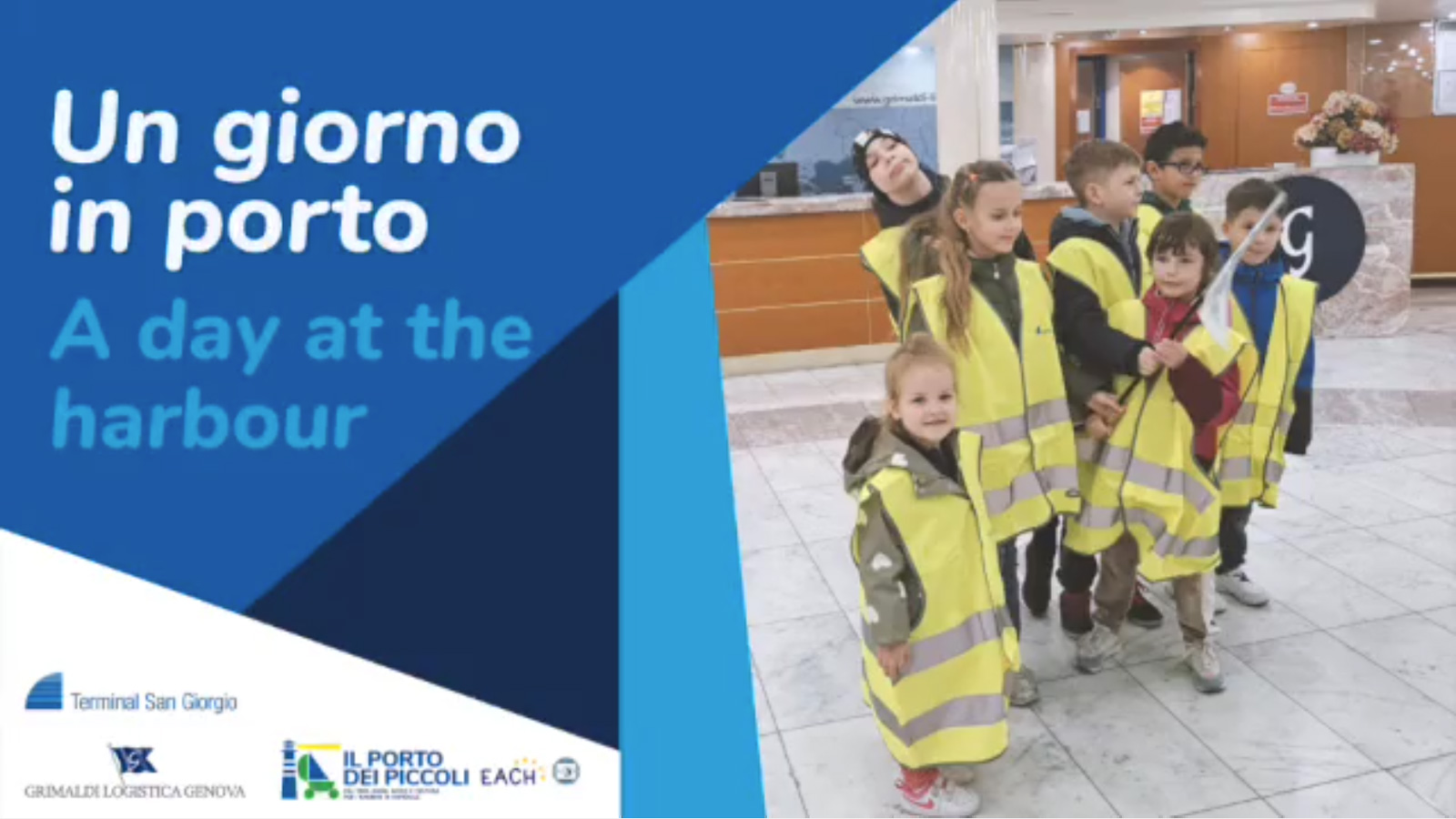"Il Porto dei Piccoli" in visita al Terminal San Giorgio - video